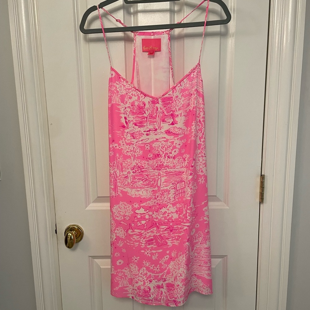 Lilly Pulitzer Dusk Silk Dress in Pink Sorbet New w/o tags Never worn